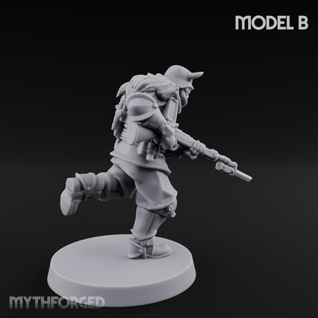 Bayonet Fixed Rifle Advancing Ashen Trooper B gallery 7