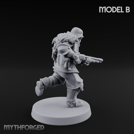 Bayonet Fixed Rifle Advancing Ashen Trooper B gallery 8
