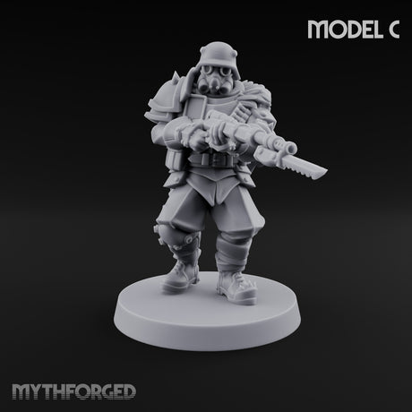 Bayonet Fixed Rifle Advancing Ashen Trooper C — Rifle