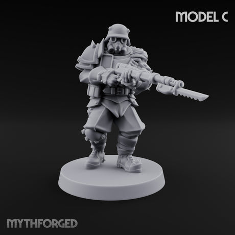 Bayonet Fixed Rifle Advancing Ashen Trooper C gallery 1