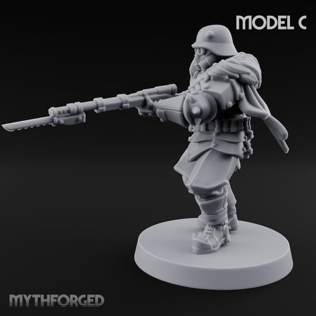 Bayonet Fixed Rifle Advancing Ashen Trooper C gallery 13
