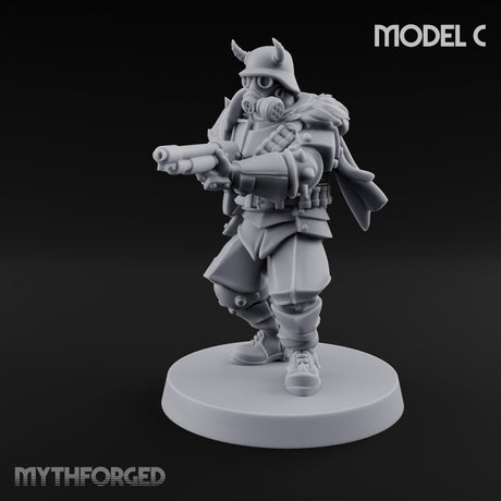 Bayonet Fixed Rifle Advancing Ashen Trooper C gallery 16