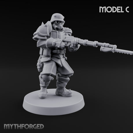 Bayonet Fixed Rifle Advancing Ashen Trooper C gallery 3