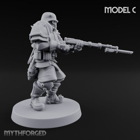 Bayonet Fixed Rifle Advancing Ashen Trooper C gallery 5