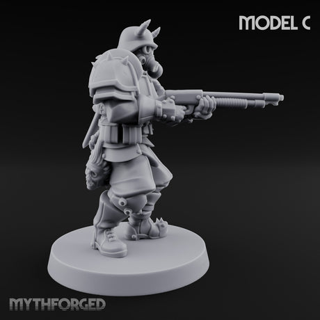 Bayonet Fixed Rifle Advancing Ashen Trooper C gallery 6