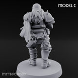 Bayonet Fixed Rifle Advancing Ashen Trooper C Miniature for Dungeons and Dragons, Pathfinder or other TTRPGs