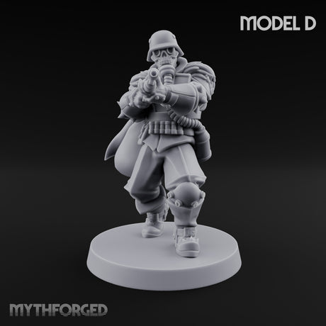 Bayonet Fixed Rifle Advancing Ashen Trooper D — Shotgun