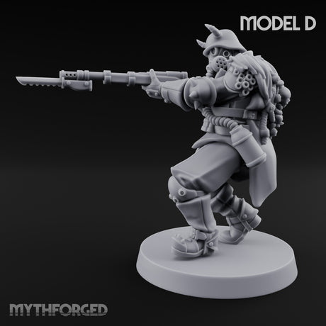 Bayonet Fixed Rifle Advancing Ashen Trooper D gallery 13