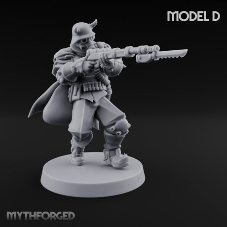 Bayonet Fixed Rifle Advancing Ashen Trooper D gallery 3