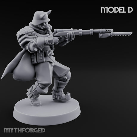 Bayonet Fixed Rifle Advancing Ashen Trooper D gallery 5