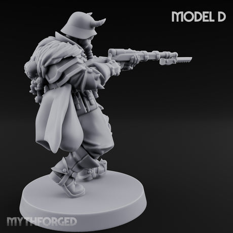 Bayonet Fixed Rifle Advancing Ashen Trooper D gallery 7