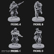 Bayonet Fixed Rifle Advancing Ashen Troopers — Full Set