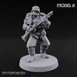 Bayonet Fixed Rifle Advancing Ashen Troopers — A