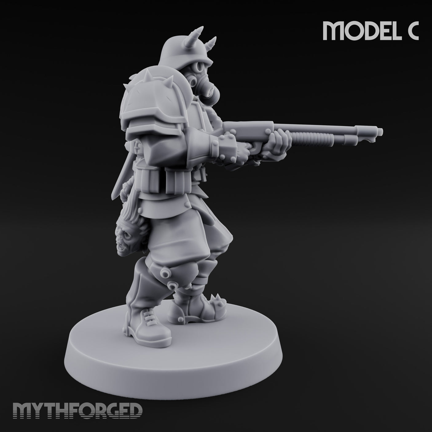 Bayonet Fixed Rifle Advancing Ashen Troopers — C gallery 2
