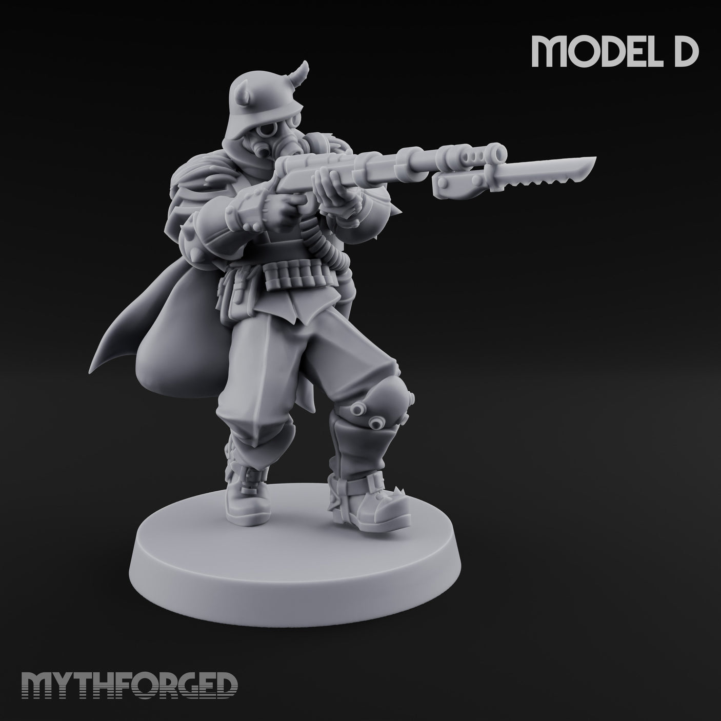 Bayonet Fixed Rifle Advancing Ashen Troopers — D gallery 1