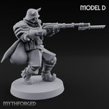 Bayonet Fixed Rifle Advancing Ashen Troopers — D gallery 2