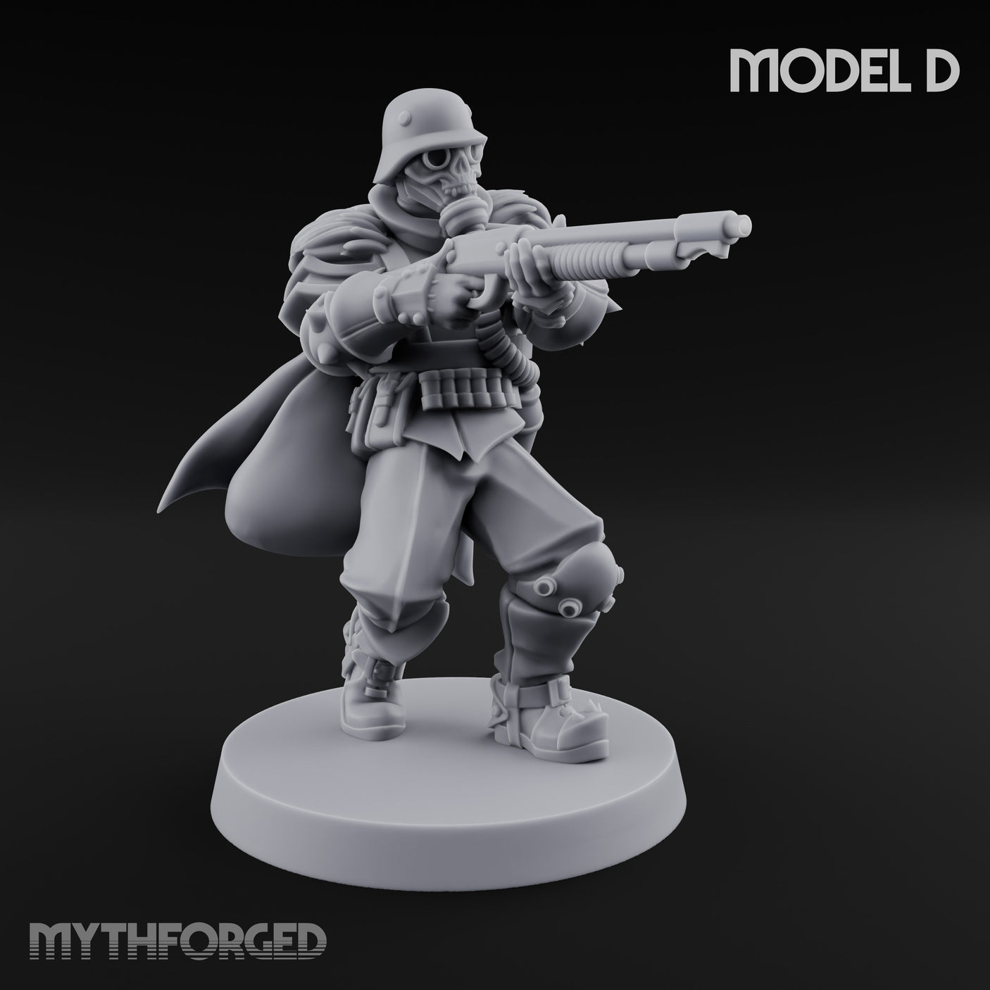 Bayonet Fixed Rifle Advancing Ashen Troopers — D gallery 1