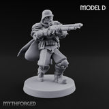 Bayonet Fixed Rifle Advancing Ashen Troopers — D gallery 1