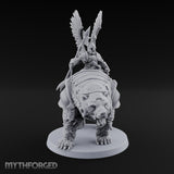Winged Hussars, Armoured Bruin Dwarf Bear Rider A