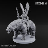 Winged Hussars, Armoured Bruin Dwarf Bear Rider A
