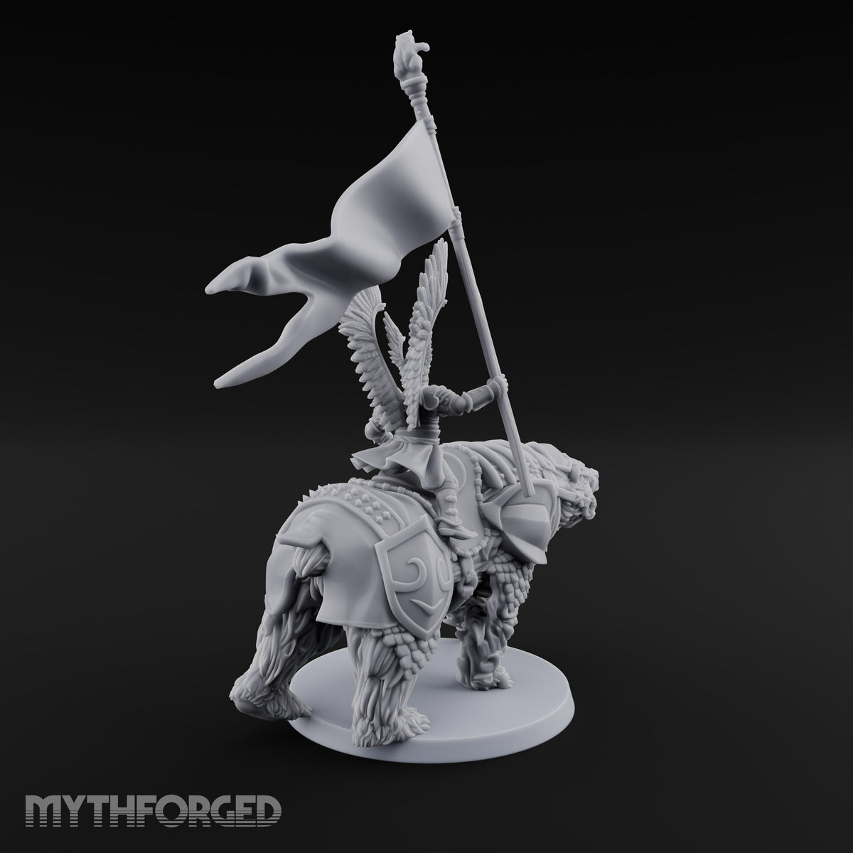 Winged Hussars, Armoured Bruin Dwarf Bear Rider B
