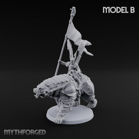 Winged Hussars, Armoured Bruin Dwarf Bear Rider B