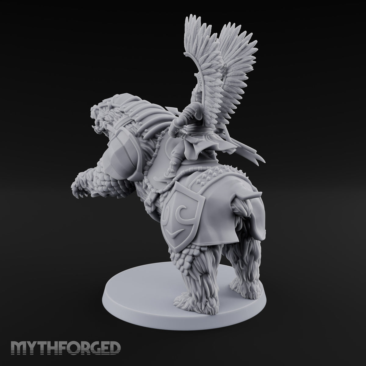 Winged Hussars, Armoured Bruin Dwarf Bear Rider C