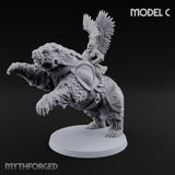 Winged Hussars, Armoured Bruin Dwarf Bear Riders — C