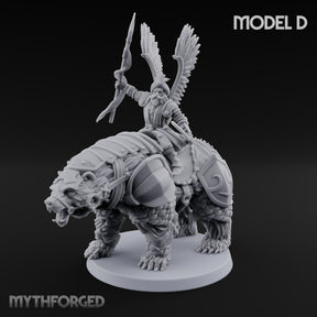 Winged Hussars, Armoured Bruin Dwarf Bear Rider D