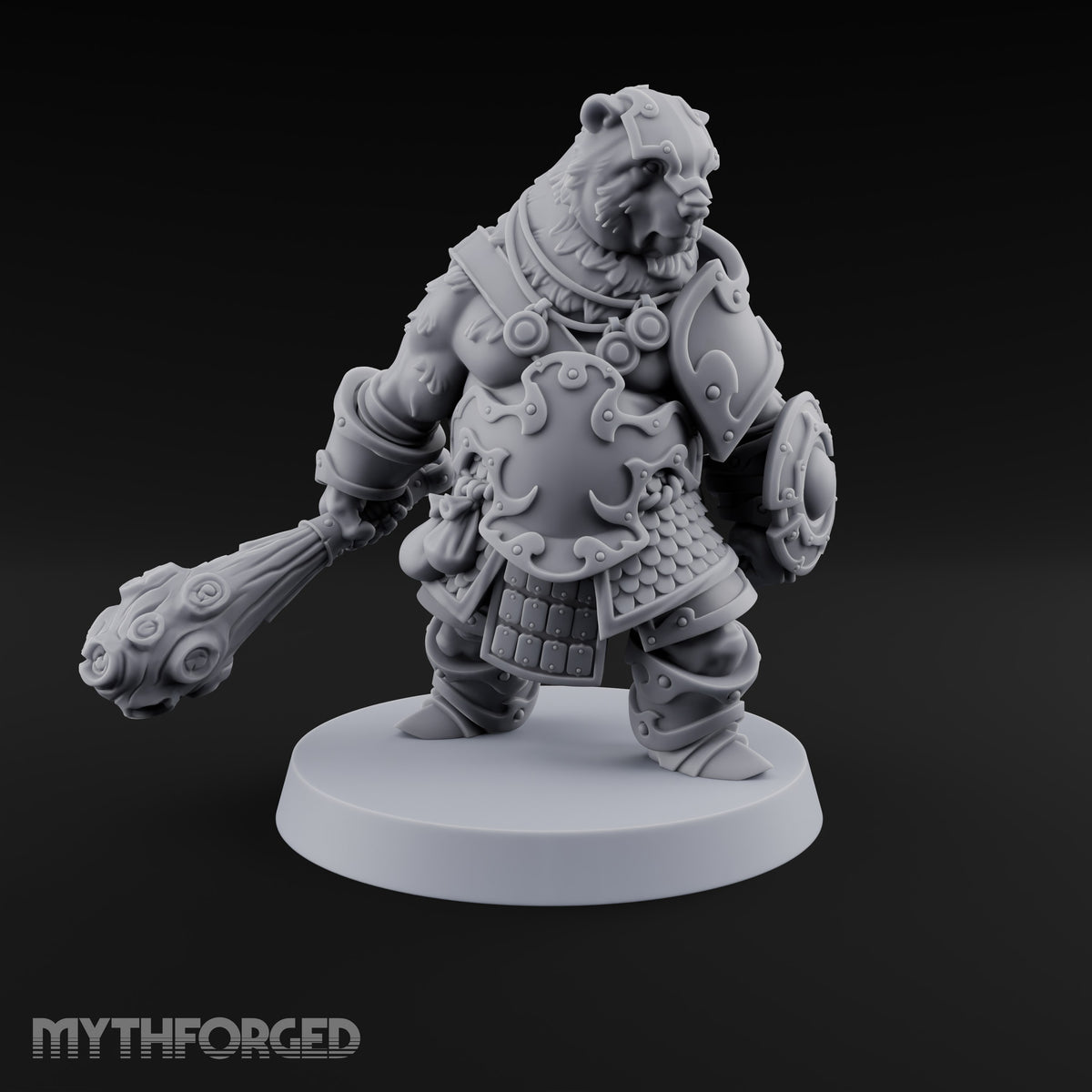 Winter's End, Appetite Awake Werebear Club Warrior — Club and Shield