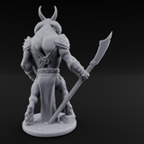 Standing Guard Beastfolk Warrior A Miniature for Dungeons and Dragons, Pathfinder or other TTRPGs