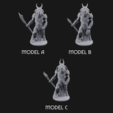 Standing Guard Beastfolk Warriors Miniature for Dungeons and Dragons, Pathfinder or other TTRPGs
