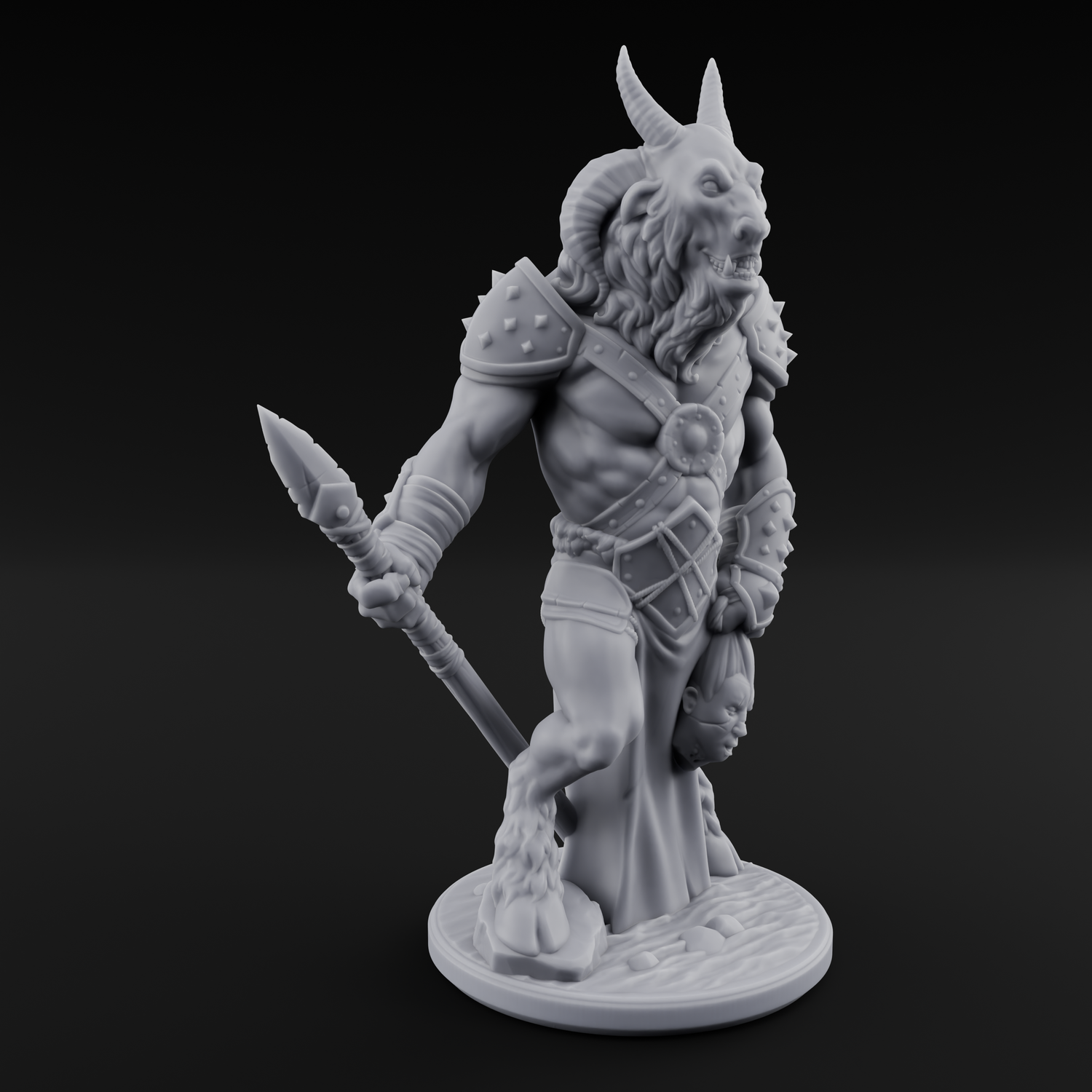Standing Guard Beastfolk Warriors Miniature for Dungeons and Dragons, Pathfinder or other TTRPGs