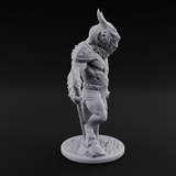 Standing Guard Beastfolk Warrior B Miniature for Dungeons and Dragons, Pathfinder or other TTRPGs