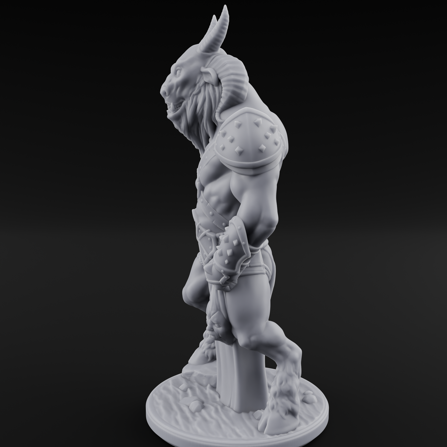 Standing Guard Beastfolk Warrior B Miniature for Dungeons and Dragons, Pathfinder or other TTRPGs