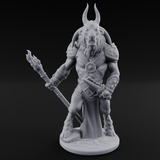 Standing Guard Beastfolk Warrior C Miniature for Dungeons and Dragons, Pathfinder or other TTRPGs