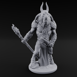 Standing Guard Beastfolk Warrior C Miniature for Dungeons and Dragons, Pathfinder or other TTRPGs
