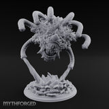 Crystal Bursting Beholder Tyrant Miniature for Dungeons and Dragons, Pathfinder or other TTRPGs