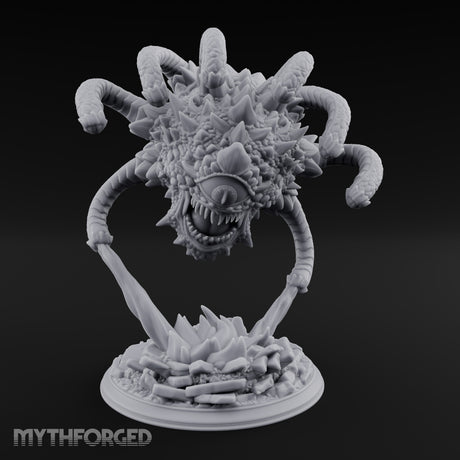 Crystal Bursting Beholder Tyrant Miniature for Dungeons and Dragons, Pathfinder or other TTRPGs