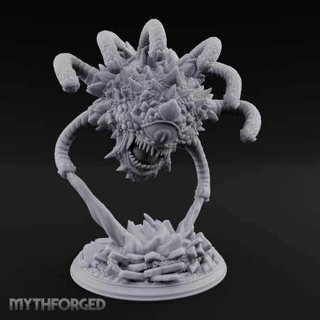 Crystal Bursting Beholder Tyrant Miniature for Dungeons and Dragons, Pathfinder or other TTRPGs