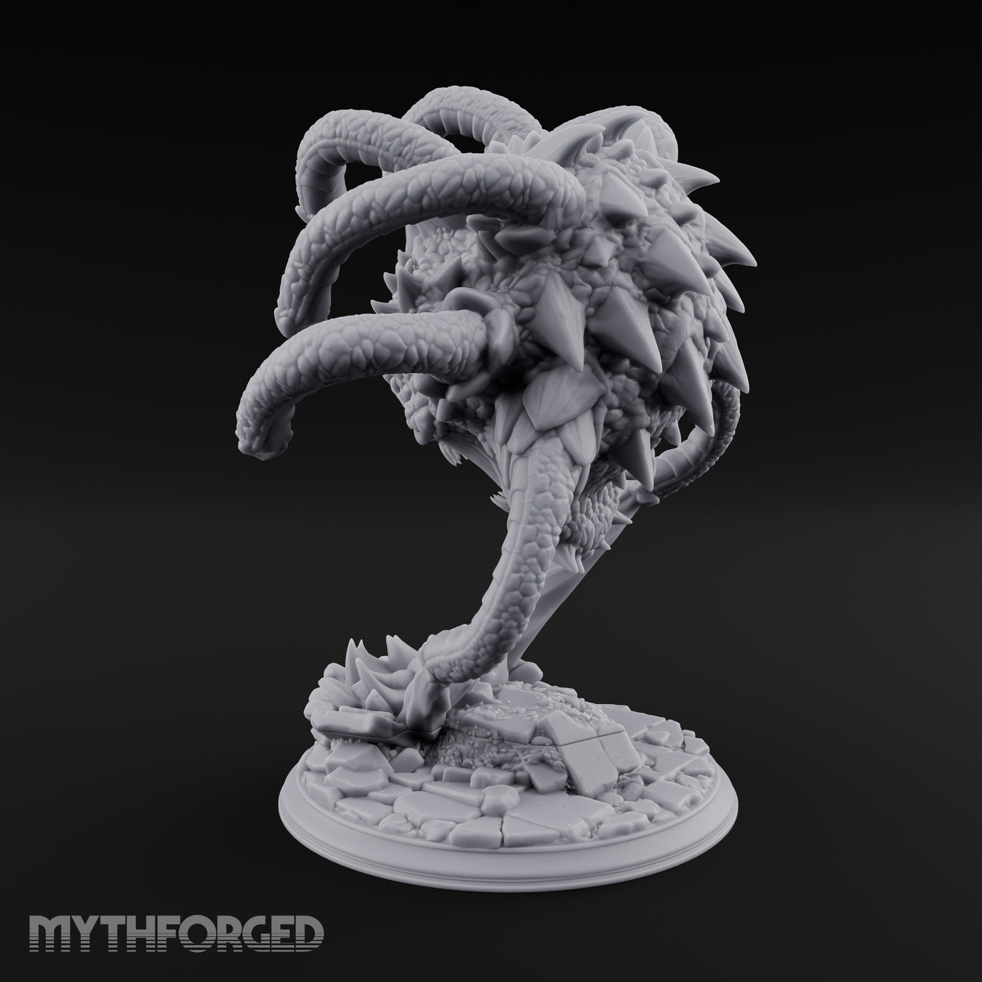 Crystal Bursting Beholder Tyrant Miniature for Dungeons and Dragons, Pathfinder or other TTRPGs