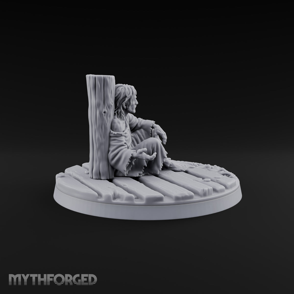 Making Ends Meet Human Slum Dwellers Miniature for Dungeons and Dragons, Pathfinder or other TTRPGs