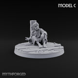 Making Ends Meet Human Slum Dwellers Miniature for Dungeons and Dragons, Pathfinder or other TTRPGs