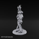 Bell-Hung Skull-Spiked Waymarker Signpost Miniature for Dungeons and Dragons, Pathfinder or other TTRPGs