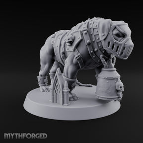 Muzzled for Everyone's Sake Mastiff War Dog