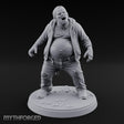 Belly Exposed Roaring Zombie Brute Miniature for Dungeons and Dragons, Pathfinder or other TTRPGs