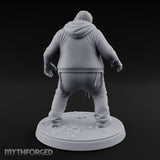Belly Exposed Roaring Zombie Brute Miniature for Dungeons and Dragons, Pathfinder or other TTRPGs