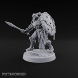 Phalanx Holds Past Sunset Human Hoplite Warrior E