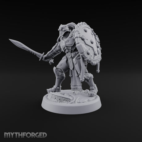 Phalanx Holds Past Sunset Human Hoplite Warrior E