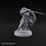 Phalanx Holds Past Sunset Human Hoplite Warrior F